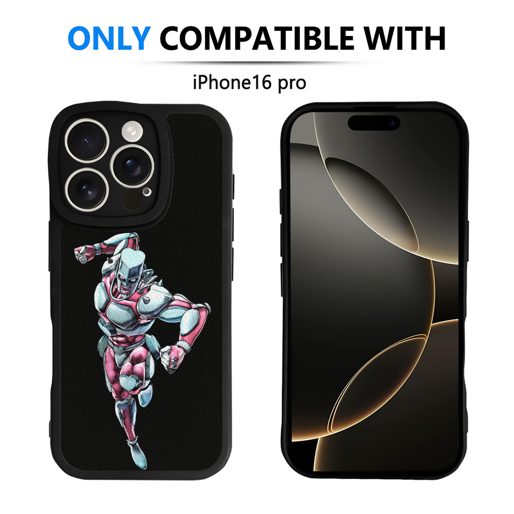 （画像用） ジョジョの奇妙な冒険 ひがしかた じょうすけ JoJo's Bizarre Adventure Higashikata Josuke 【iPhone 16シリーズ対応】シリコンスマホケース（レザー調） 材質：シリコン